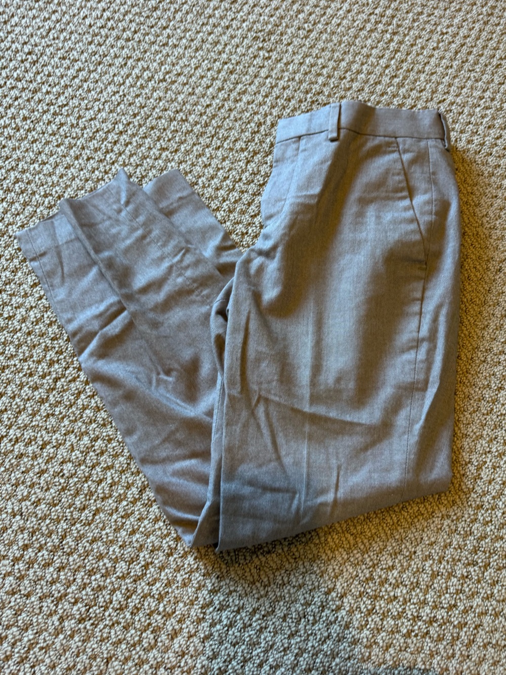 Express Men's Light Gray Dress Pants - Tailored Straight